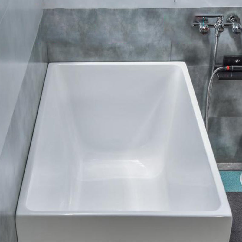 Soaking Acrylic Bathtub Antique Finish Back to Wall Bath Tub