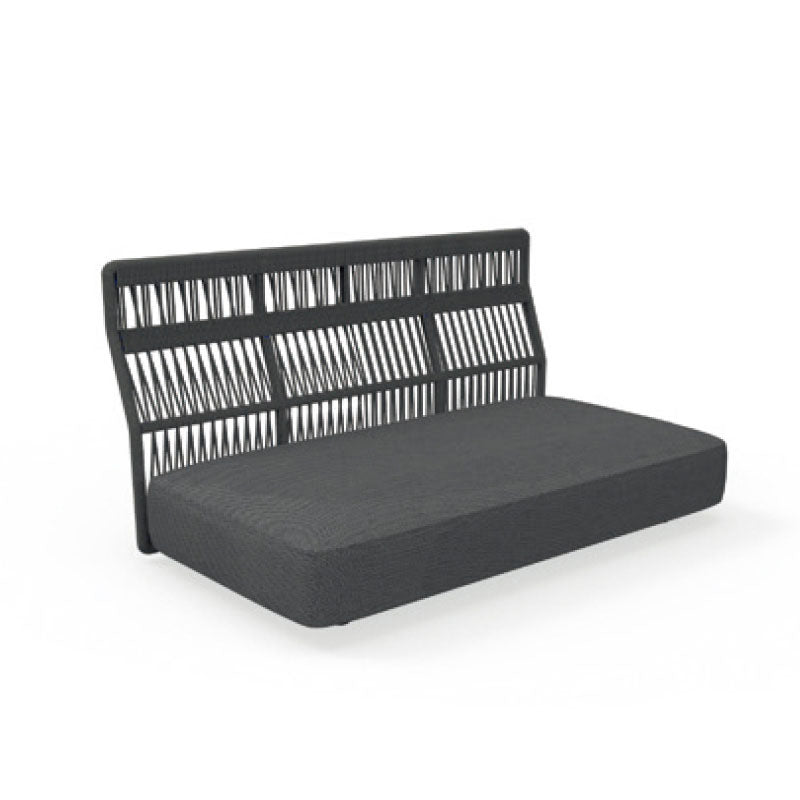 Tropical Patio Sofa Water Resistant Rattan Outdoor Patio Sofa