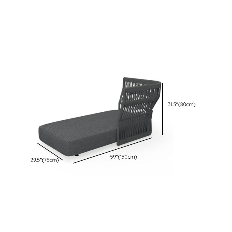 Tropical Patio Sofa Water Resistant Rattan Outdoor Patio Sofa