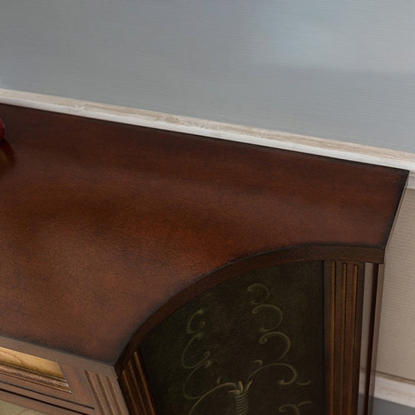 Victoria Wooden Accent Table Free Form Sofa Console Table for Hall