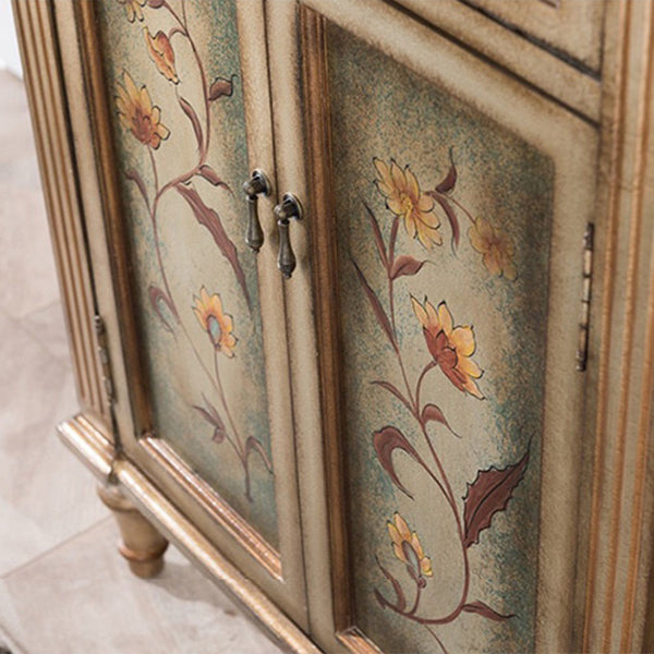 Victoria Wooden Accent Table Free Form Sofa Console Table for Hall