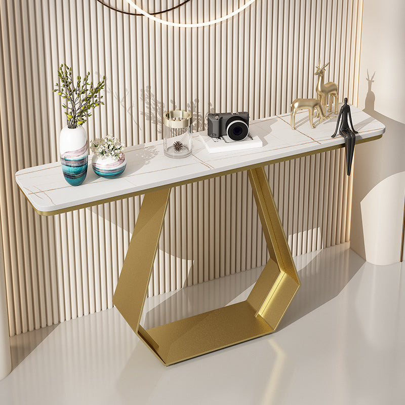 Rectangle Glam Console Accent Table Antique Finish Console Sofa Table