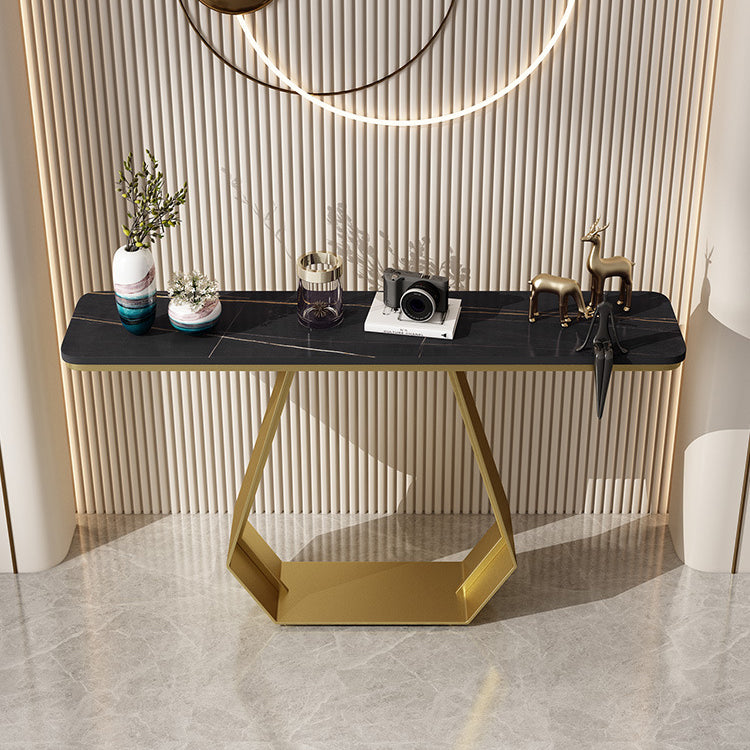 Rectangle Glam Console Accent Table Antique Finish Console Sofa Table