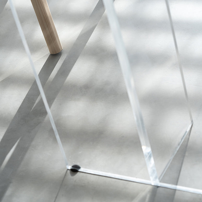 Rectangle Ash Solid Wood Bar Dining Table Double Pedestal Bar Table for Living Room