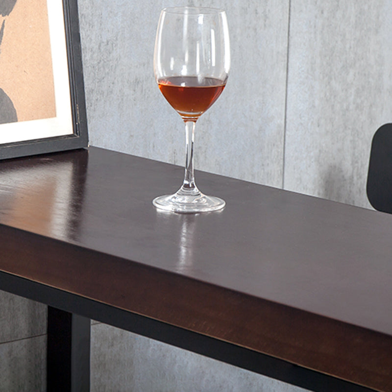 Industrial Rectangle Bistro Bar Table Solid Wood Bar Table for Dining Room