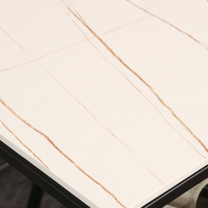 Modern Bistro Bar Table Sintered Stone Bar Table with Storage