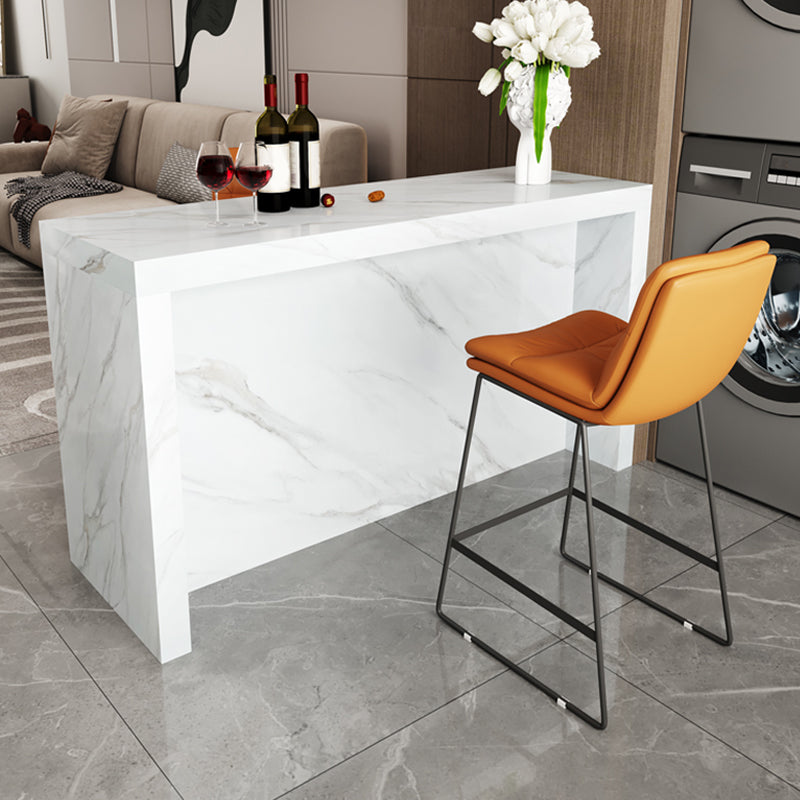 Modern Bistro Bar Table Sintered Stone Bar Table for Living Room