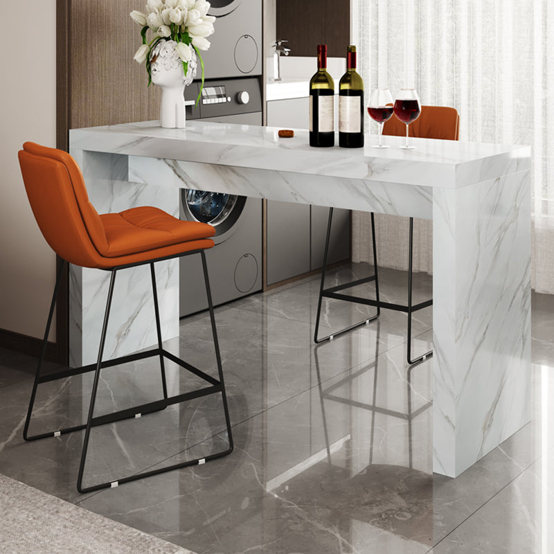 Modern Bistro Bar Table Sintered Stone Bar Table for Living Room