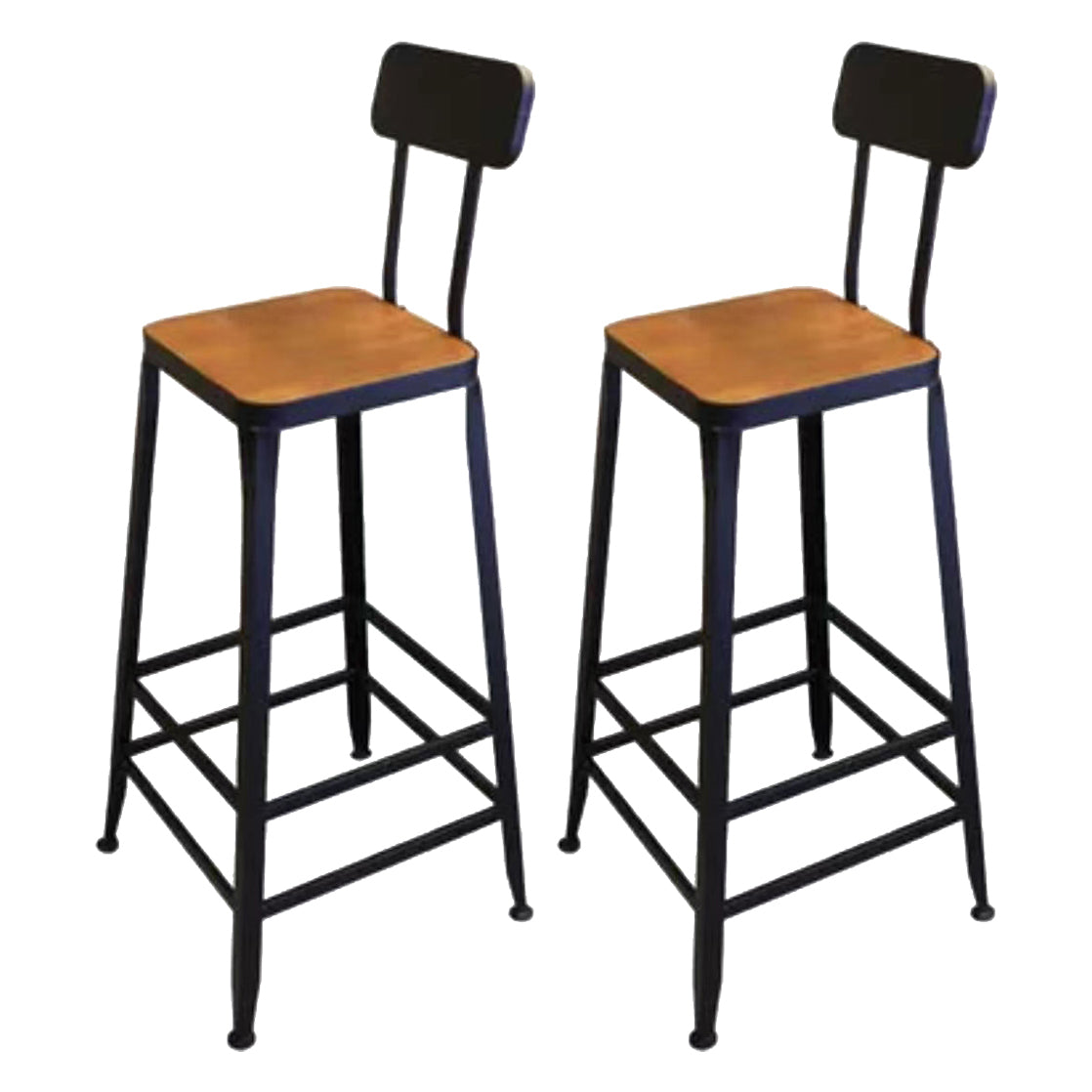 Industrial 1/2/6 Pieces Bar Table Set Wood Counter Table with High Stools