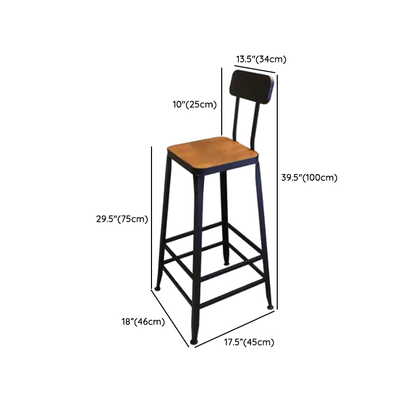 Industrial 1/2/6 Pieces Bar Table Set Wood Counter Table with High Stools