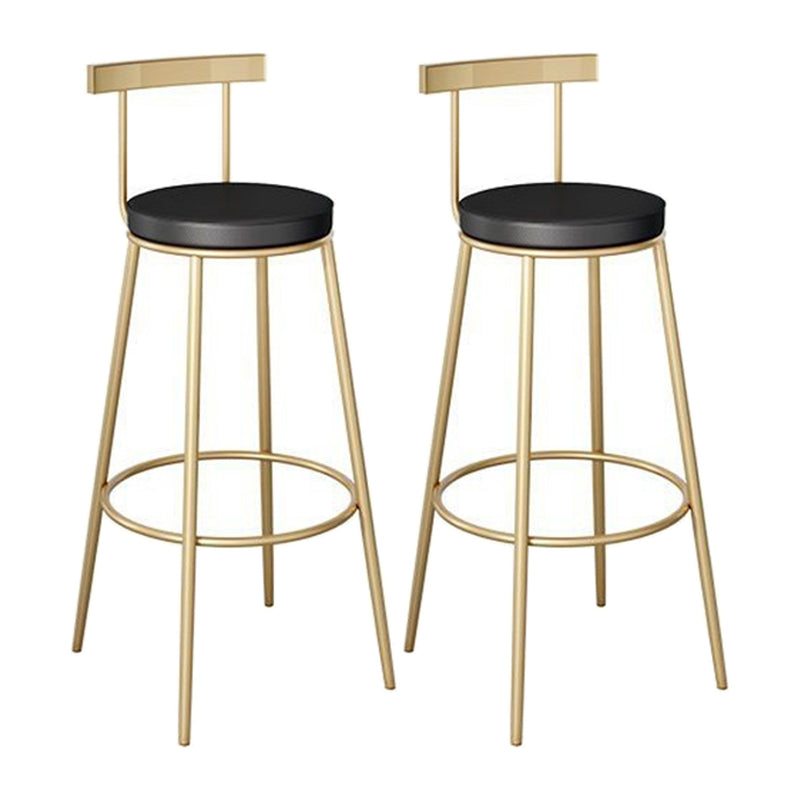 Glam Stone 1/2/3 Pieces Bar Table Set Rectangle Bar Table with Metal Legs