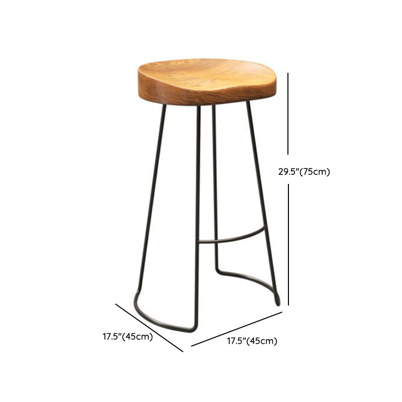 Industrial Rectangle Pub Table Set 1/2/5 Pieces Wooden Bar Table with Backless Stools