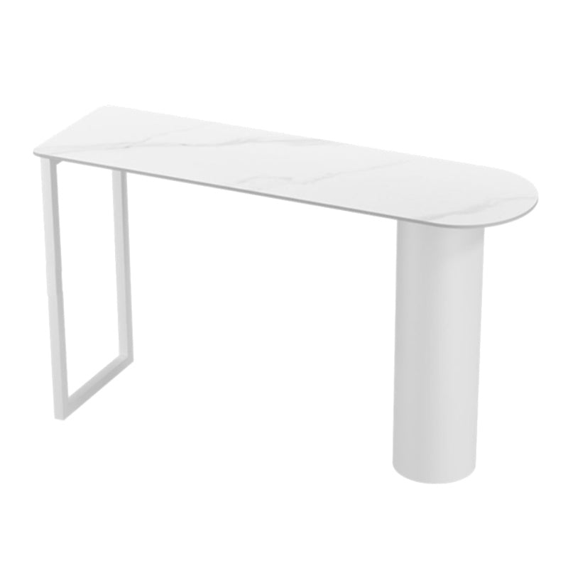 Modern 1/5 Pieces Bar Table Set Stone Counter Table with Stools for Living Room