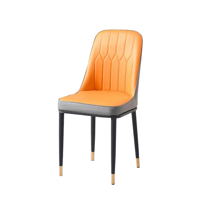 Glam Style Side Chair Parsons Armless Side Chair for Kitchen