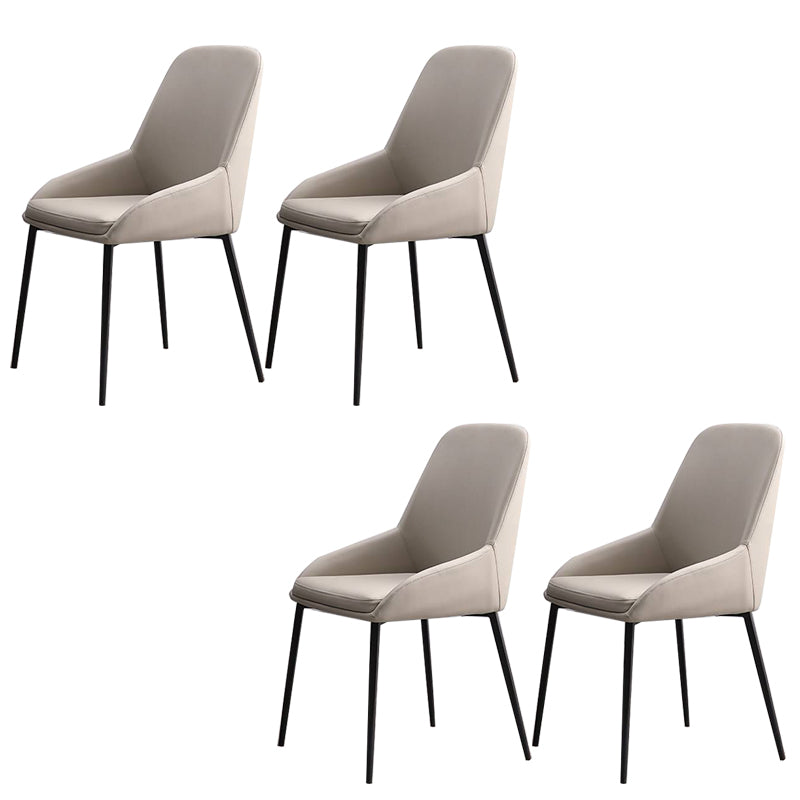 Dining Room Upholstered Chair Home Faux Leather Parsons Arm Chair