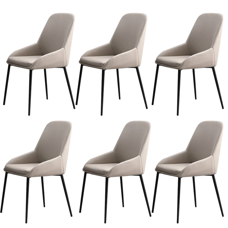 Dining Room Upholstered Chair Home Faux Leather Parsons Arm Chair