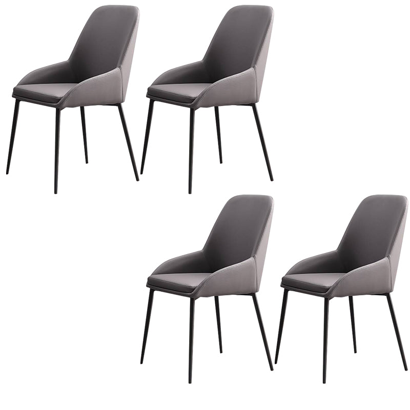 Dining Room Upholstered Chair Home Faux Leather Parsons Arm Chair