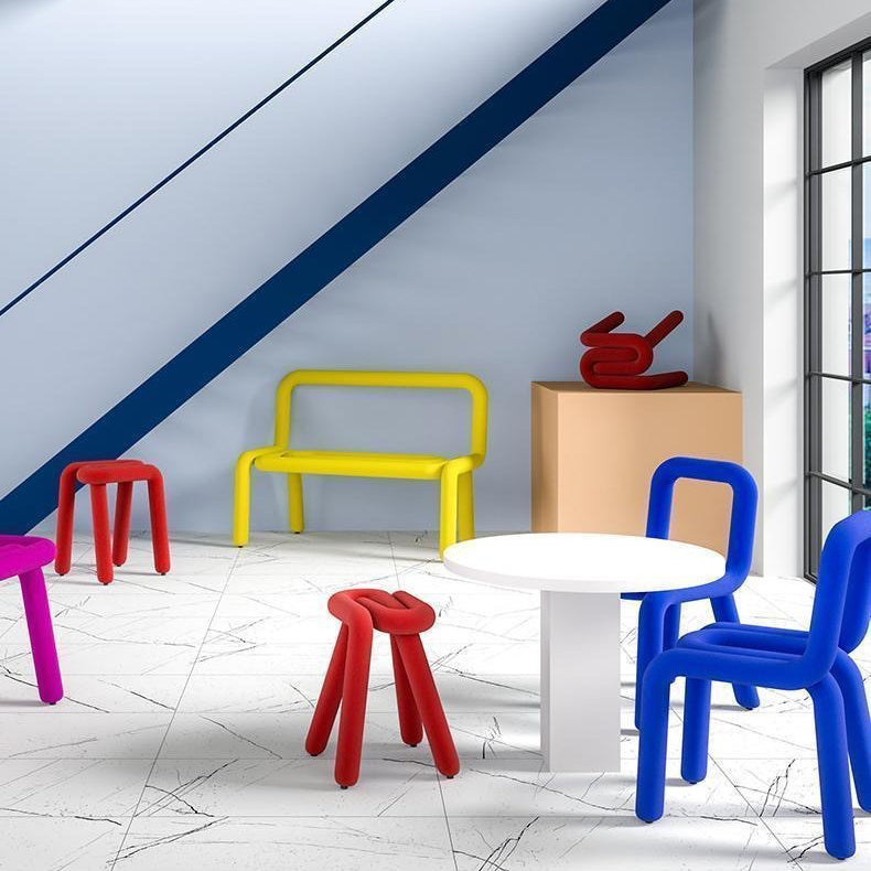 Designer Style Armless Chair Open Back Home Dining Side Chair