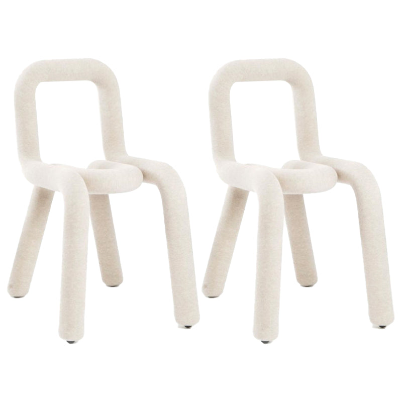 Designer Style Armless Chair Open Back Home Dining Side Chair