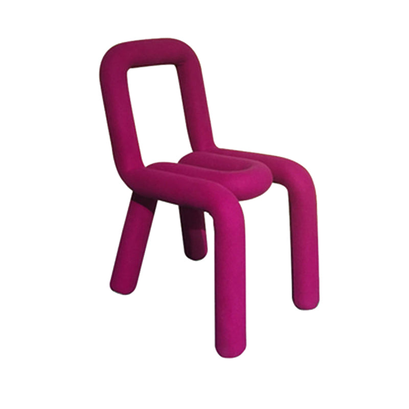 Designer Style Armless Chair Open Back Home Dining Side Chair