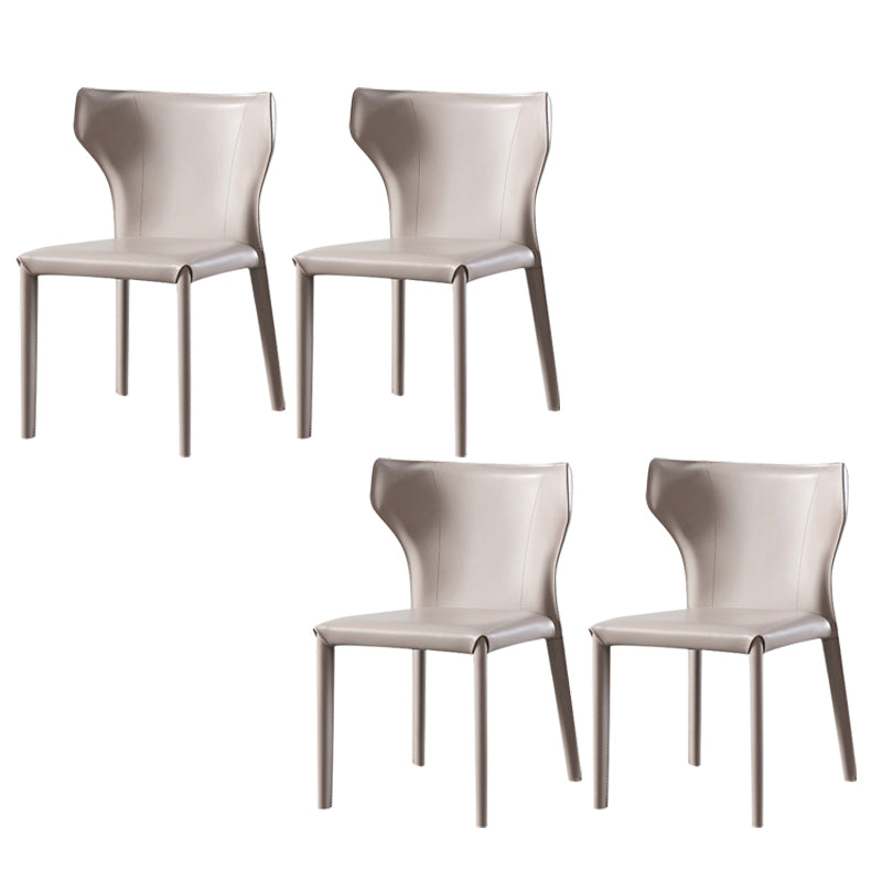 Dining Room Upholstered Chair Home Faux Leather Wingback Dining Chair