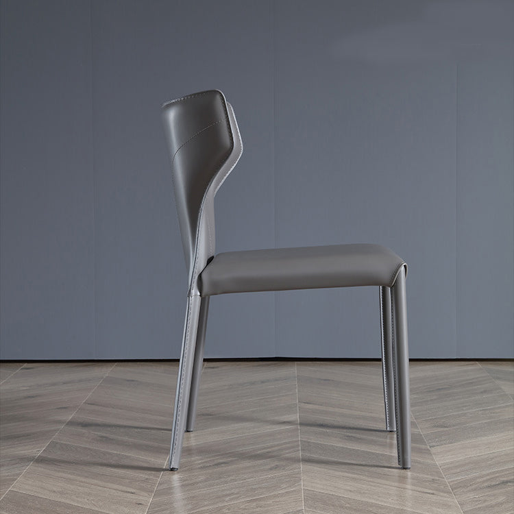 Dining Room Upholstered Chair Home Faux Leather Wingback Dining Chair