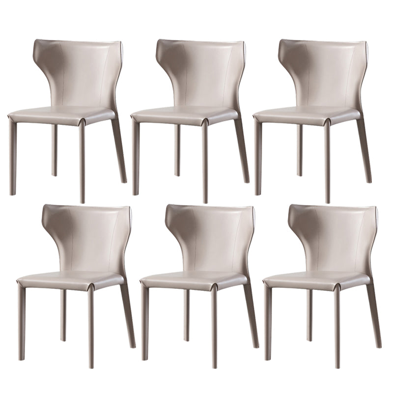 Dining Room Upholstered Chair Home Faux Leather Wingback Dining Chair