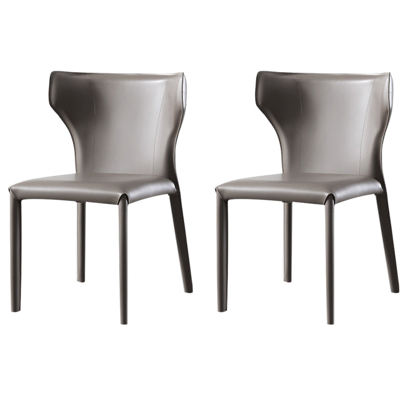 Dining Room Upholstered Chair Home Faux Leather Wingback Dining Chair