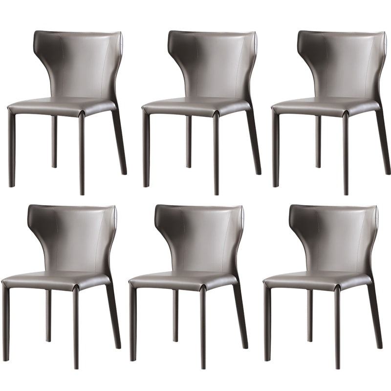 Dining Room Upholstered Chair Home Faux Leather Wingback Dining Chair