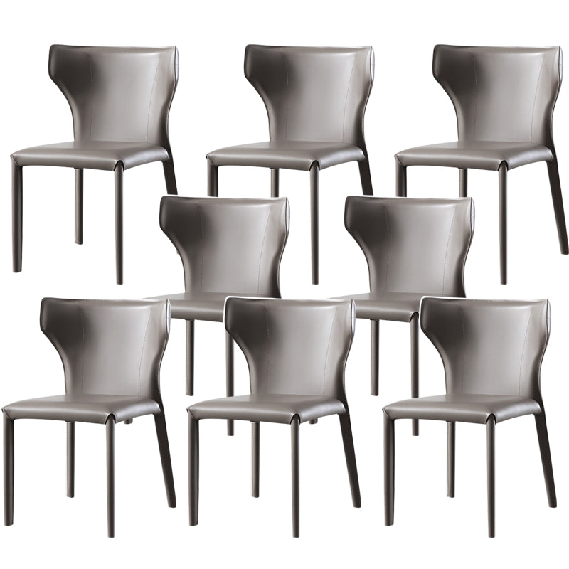 Dining Room Upholstered Chair Home Faux Leather Wingback Dining Chair