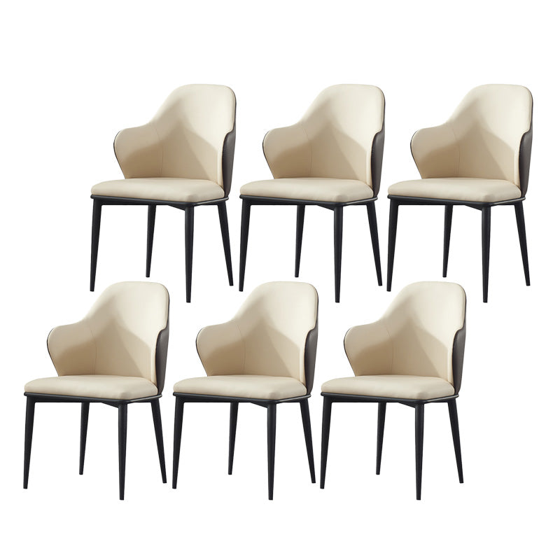 Dining Room Upholstered Chair Home Faux Leather Wingback Chair