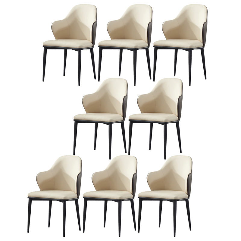 Dining Room Upholstered Chair Home Faux Leather Wingback Chair