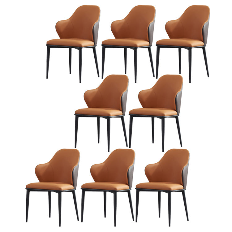 Dining Room Upholstered Chair Home Faux Leather Wingback Chair