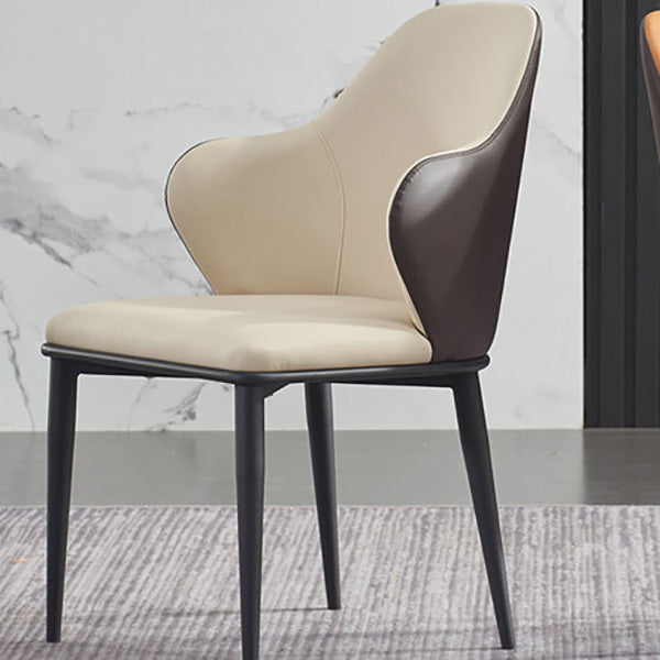 Dining Room Upholstered Chair Home Faux Leather Wingback Chair