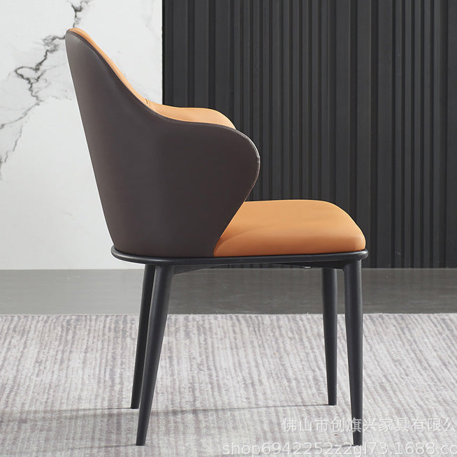 Dining Room Upholstered Chair Home Faux Leather Wingback Chair