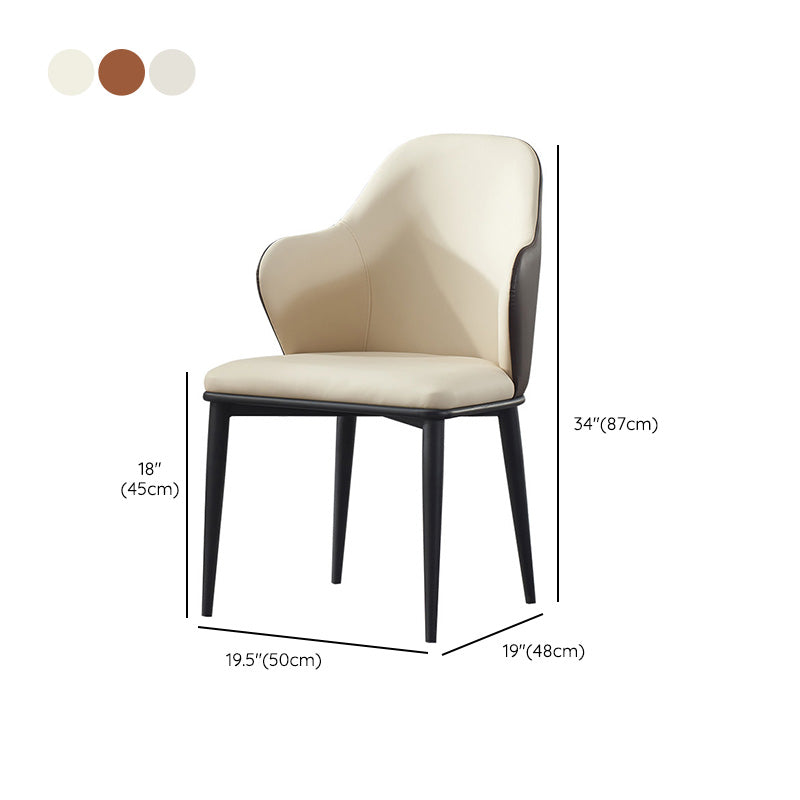 Dining Room Upholstered Chair Home Faux Leather Wingback Chair