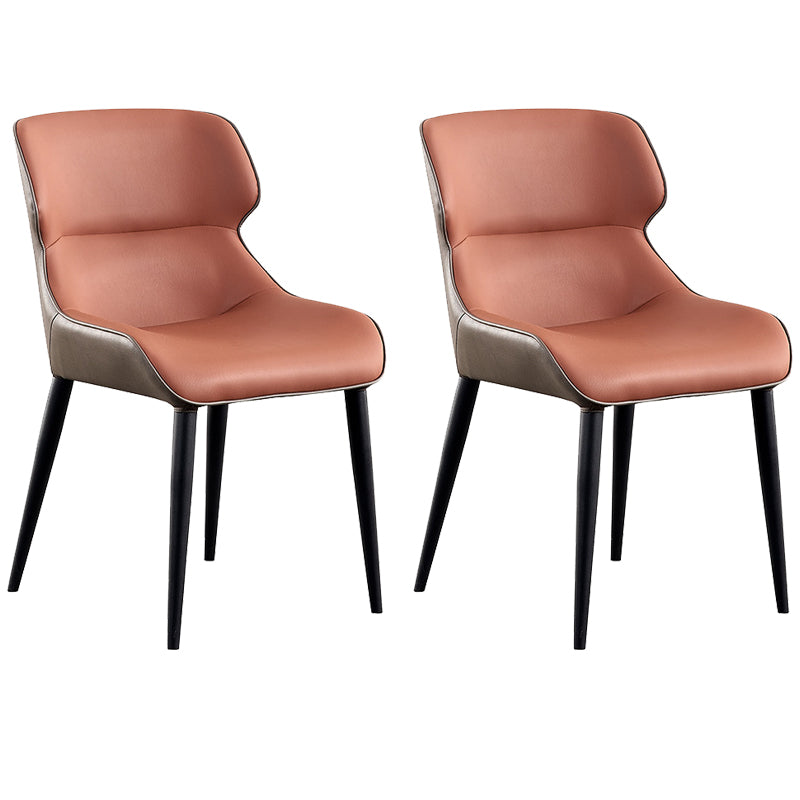 Home Upholstered Chair Dining Room Faux Leather Parsons Dining Chair