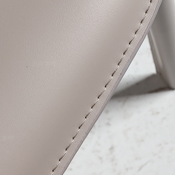 Modern Dining Room Dining Chair Faux Leather Arm Parsons Chair