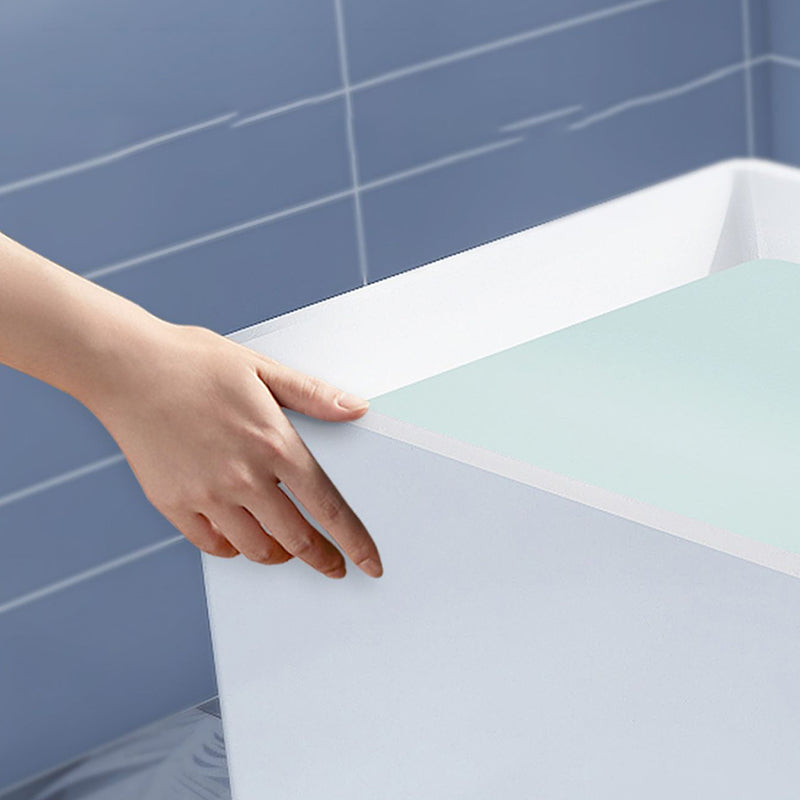 Antique Finish Soaking Bathtub Acrylic Rectangular Back to Wall Bath Tub