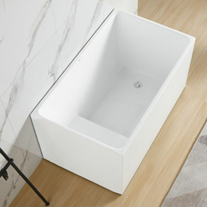 Soaking Back to Wall Bathtub Antique Finish Acrylic Bath Tub