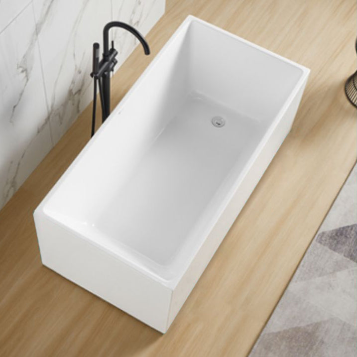 Soaking Back to Wall Bathtub Antique Finish Acrylic Bath Tub