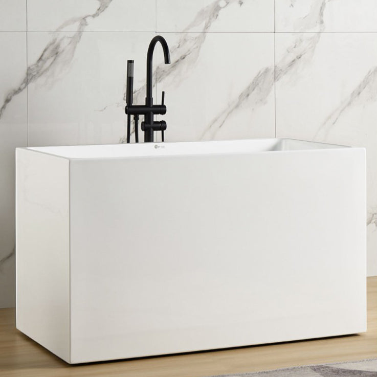 Soaking Back to Wall Bathtub Antique Finish Acrylic Bath Tub