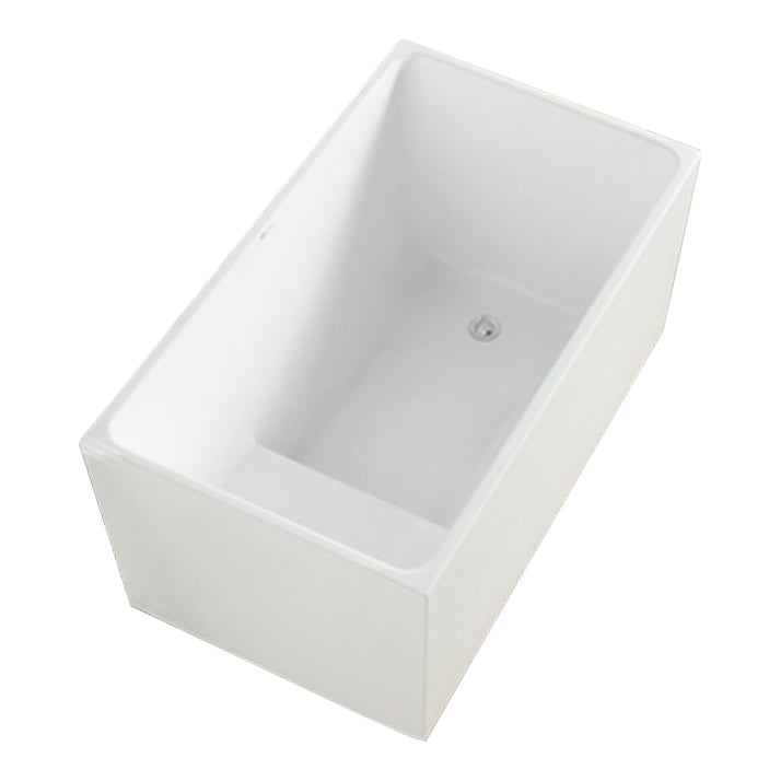 Soaking Back to Wall Bathtub Antique Finish Acrylic Bath Tub