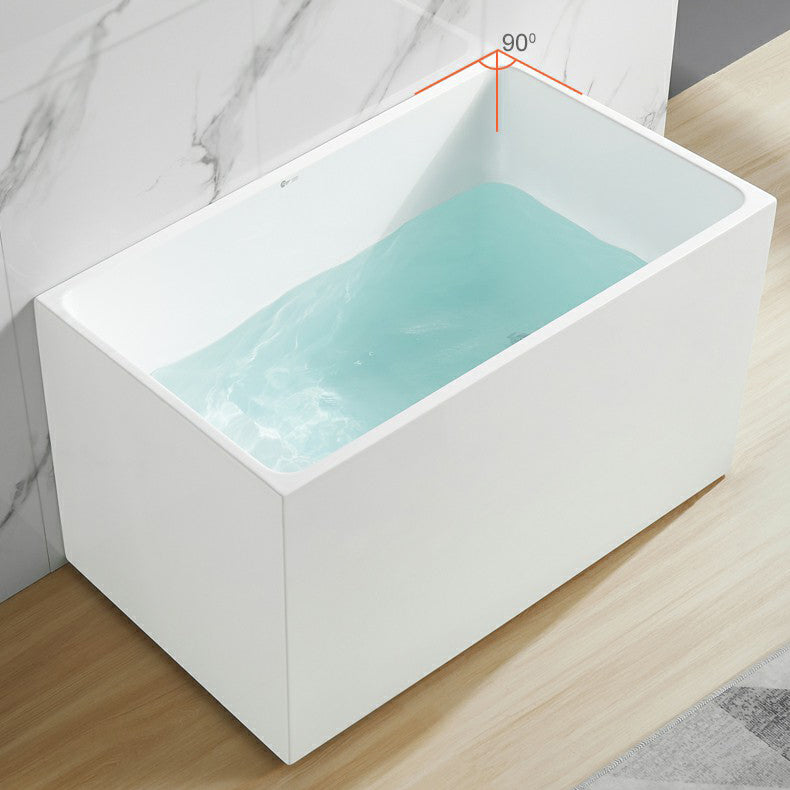 Soaking Back to Wall Bathtub Antique Finish Acrylic Bath Tub