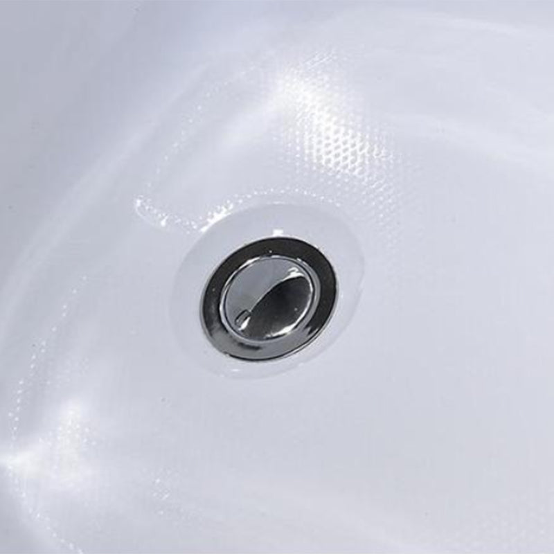 Soaking Acrylic Bathtub Antique Finish Rectangular Back to Wall Bath Tub
