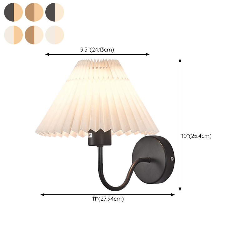 Modern Cone Wall Lamps Metal 1 Light Wall Light Fixtures for Bedroom