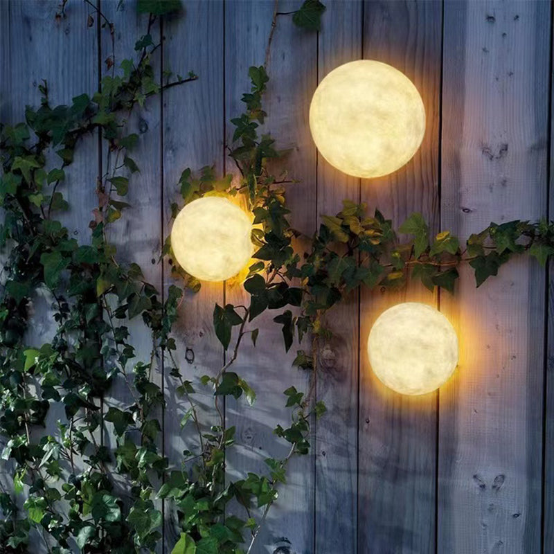 Modernist Wall Sconce Circle Wall Light Fixture with Stone for Bedroom