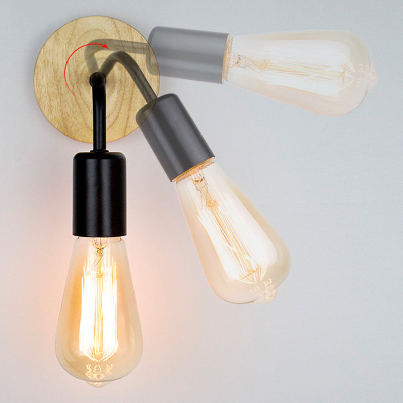 Modern Simple Wall Light Fixture Wooden Wall Light Sconce for Bedroom