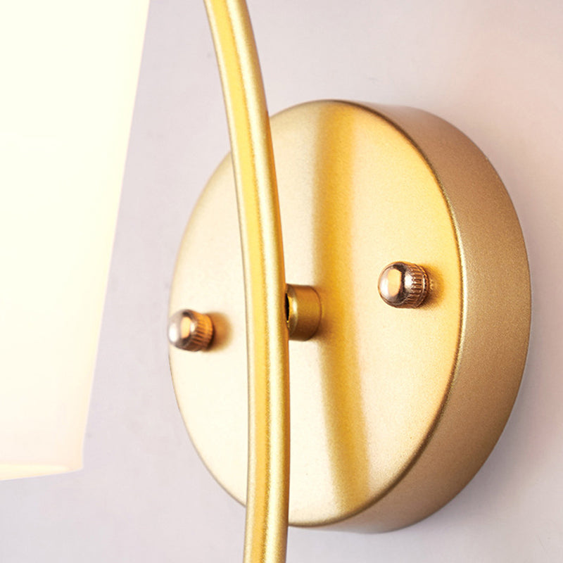 Modernist Wall Sconce Antler Wall Light Fixture with Glass for Bedroom