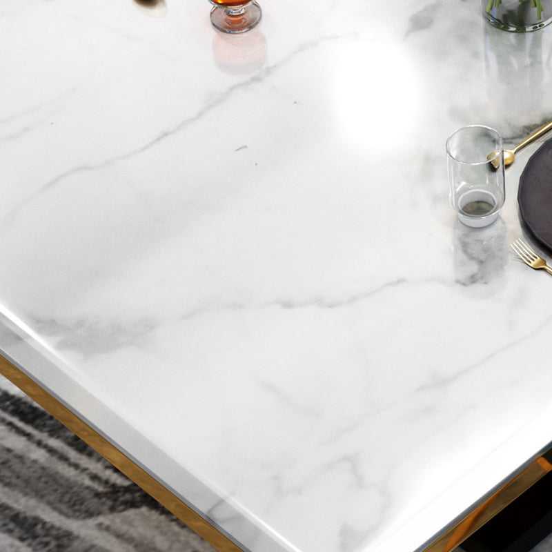 Glam Style Dining Room Dinner Table Gold Base Luxury Dining Table